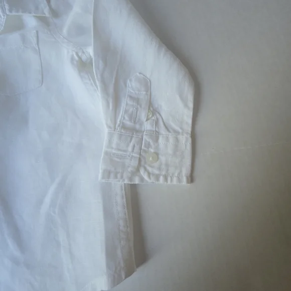 Janie & Jack Boy's White Shirt and Cream Pants Set - Picture 7 of 16